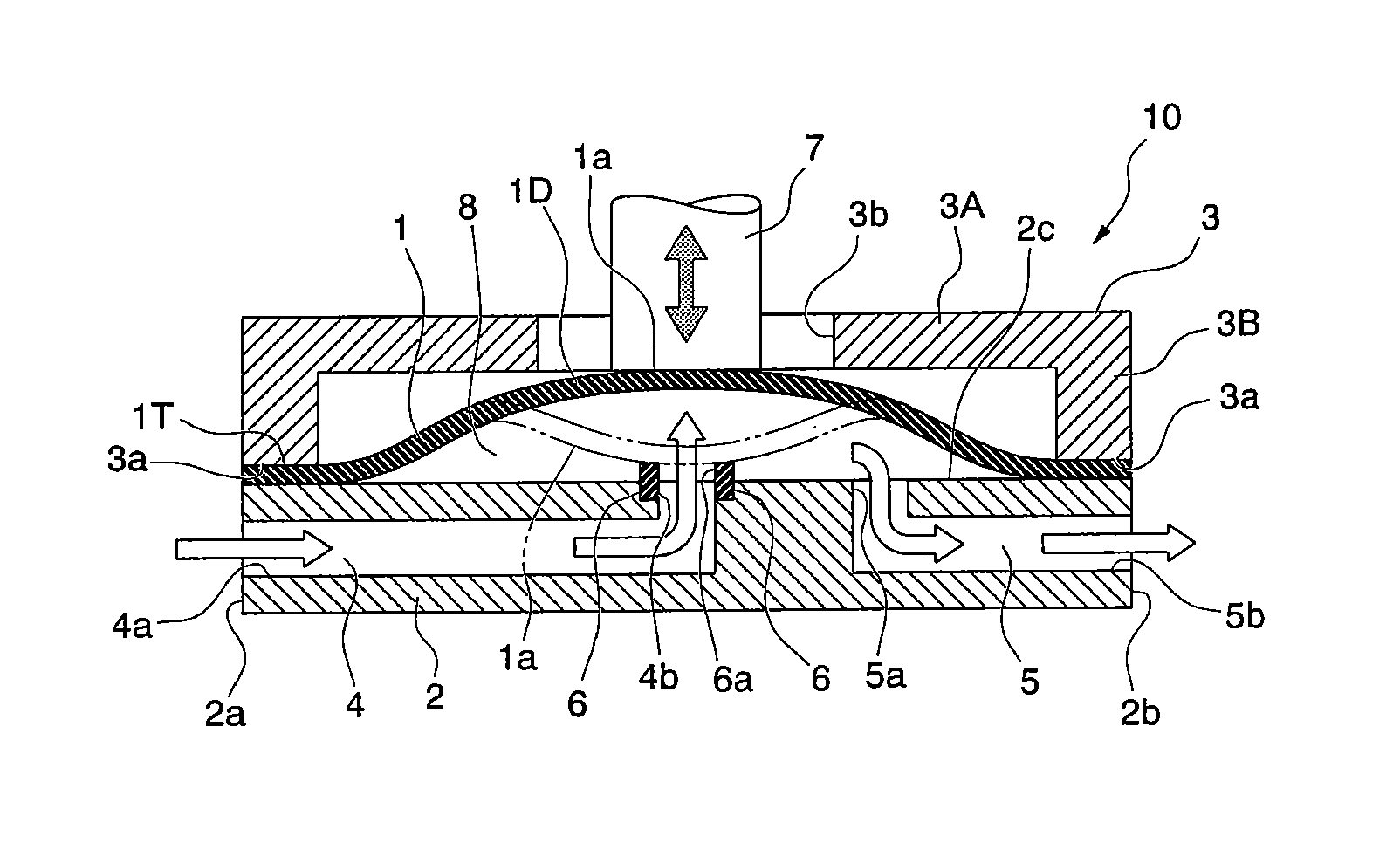 Diaphragm, diaphragm valve, and method of manufacturing diaphragm