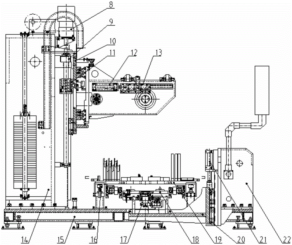 Automatic accurate overturning machine for heavy truck speed changing box assembling