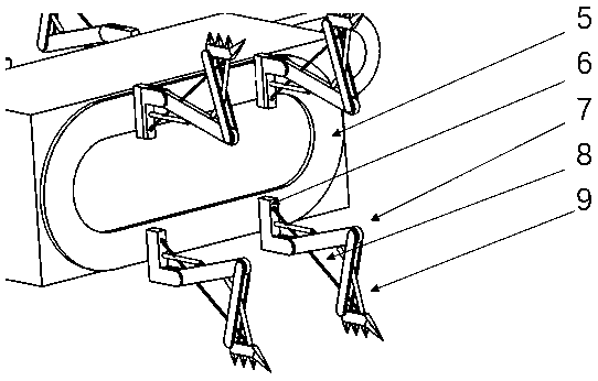 Multi-foot modular robot capable of being freely assembled