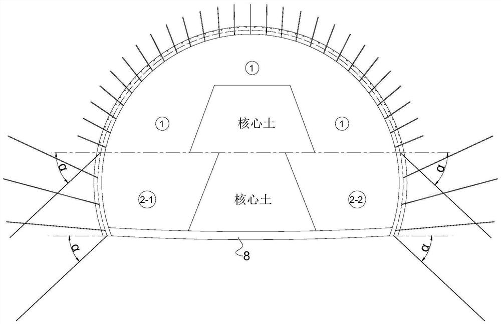 Construction method for karst tunnel to penetrate through deep gravel soil layer