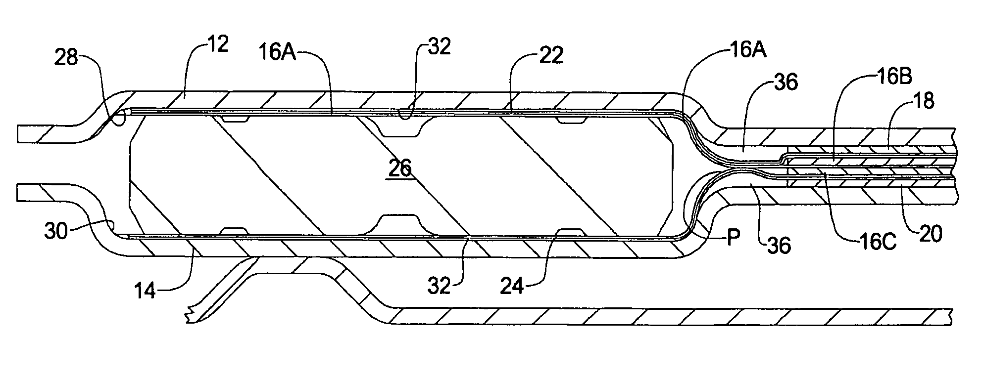 Seal configuration for fuel cell stack