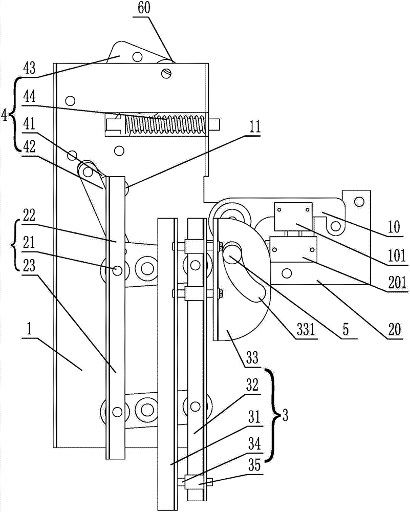 Synchronous door cam device integrated with car door lock