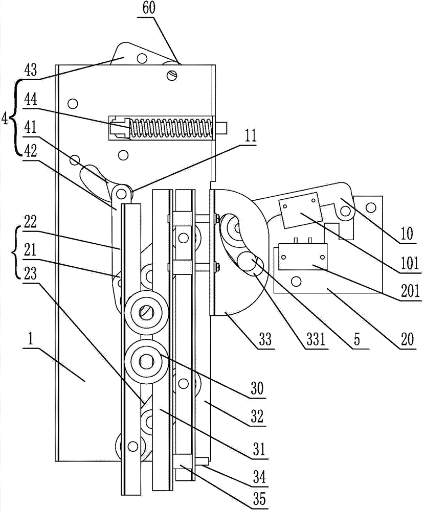 Synchronous door cam device integrated with car door lock