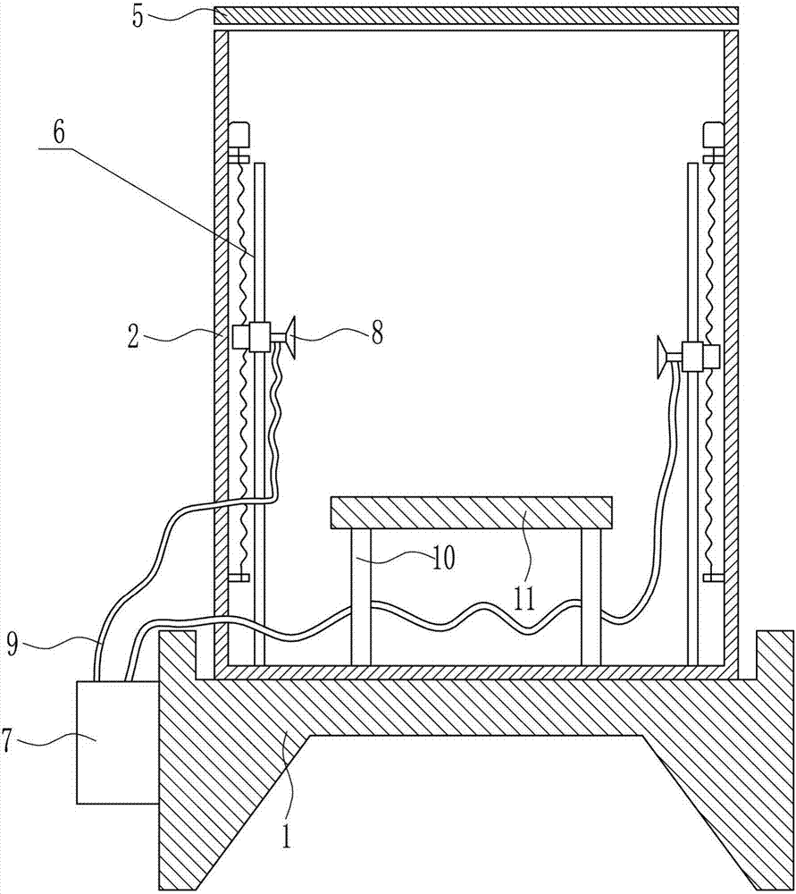 Efficient dust removal equipment for computer host box