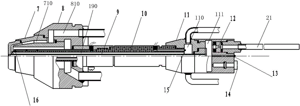 Free jet type supersonic flue gas flow enthalpy value steady state measurement apparatus