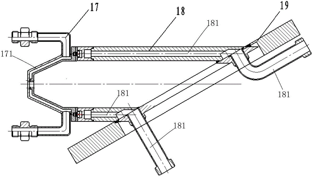 Free jet type supersonic flue gas flow enthalpy value steady state measurement apparatus