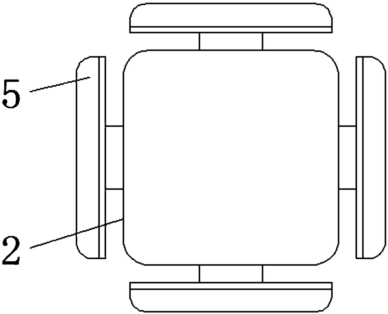 A collision-proof charging pile for charging a new energy vehicle