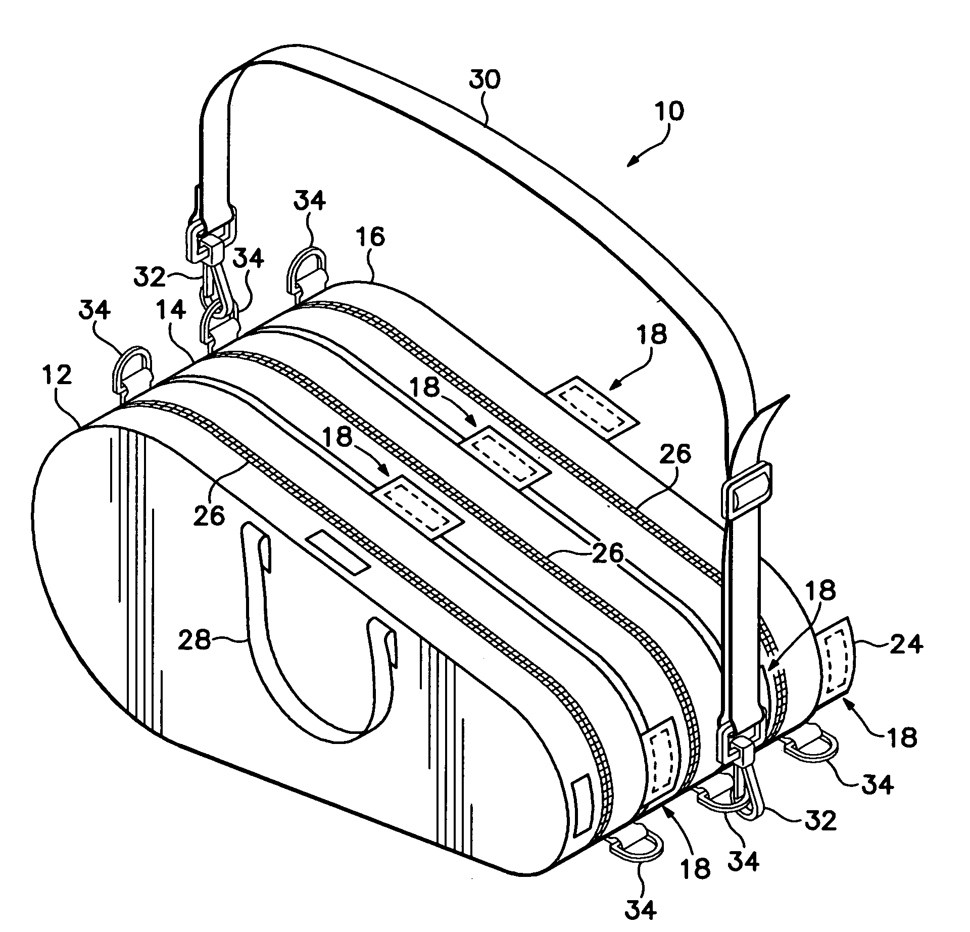 Modular racquet and gear tote bag device