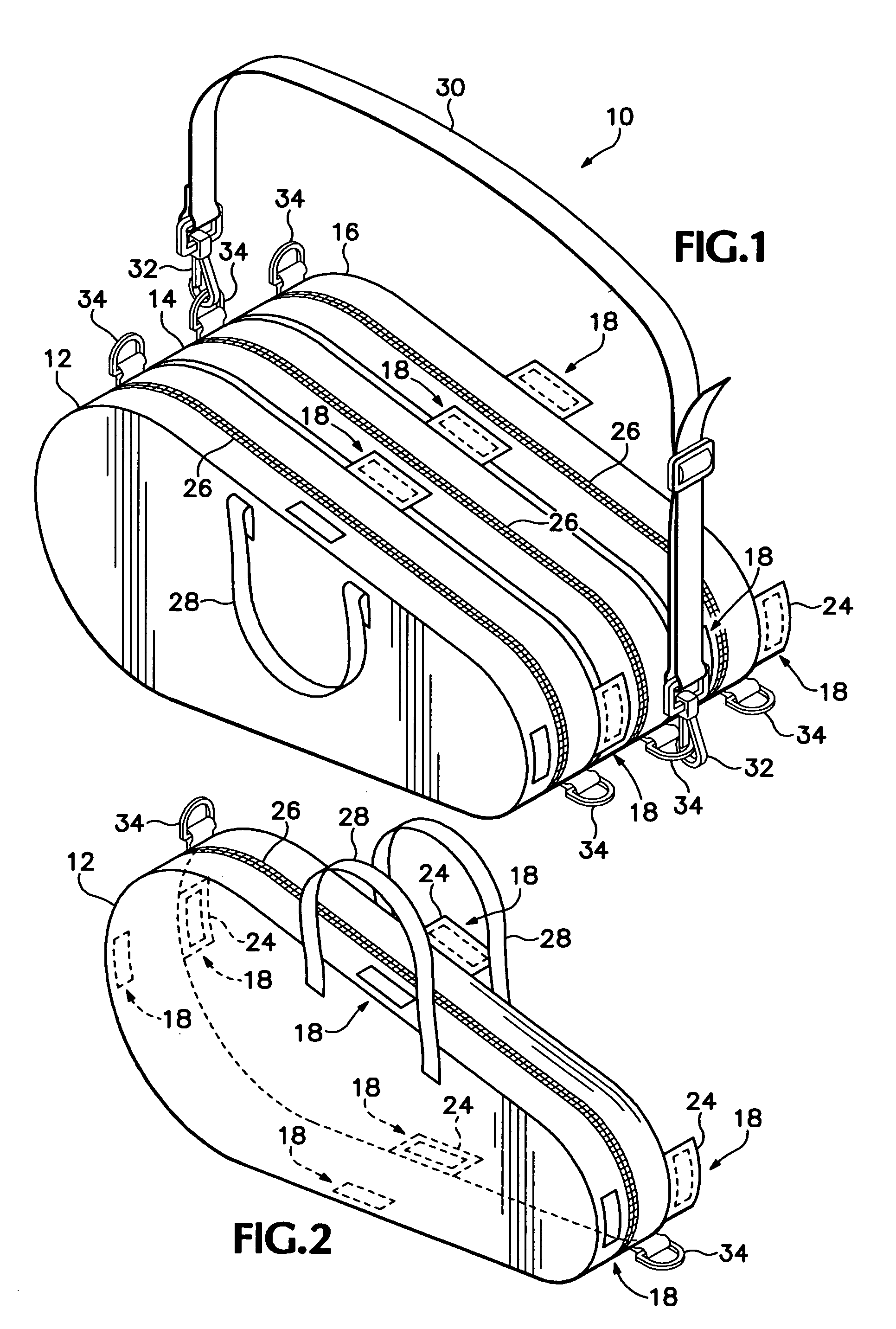 Modular racquet and gear tote bag device