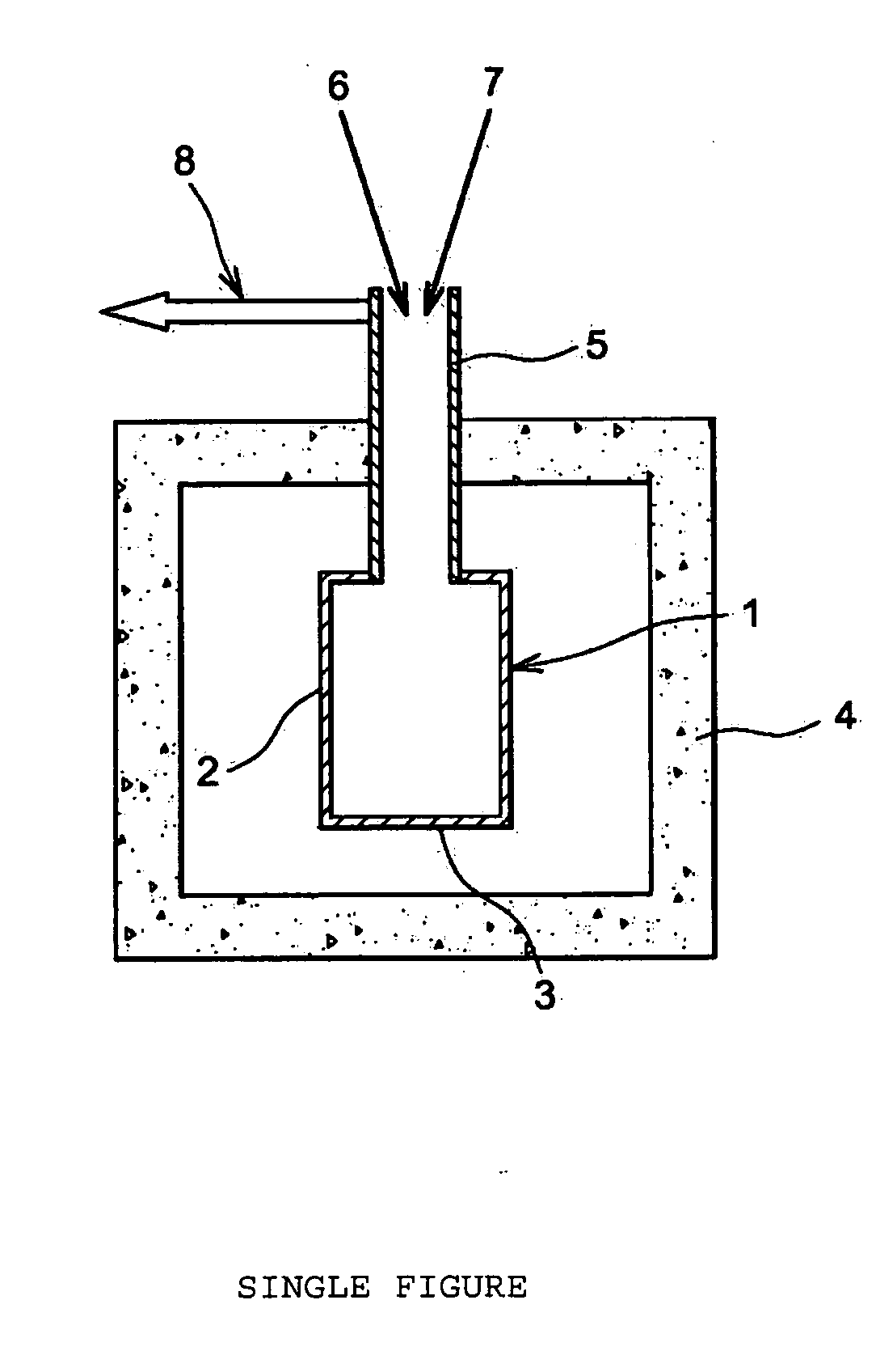 Process for waste confinement by vitrification in metal cans