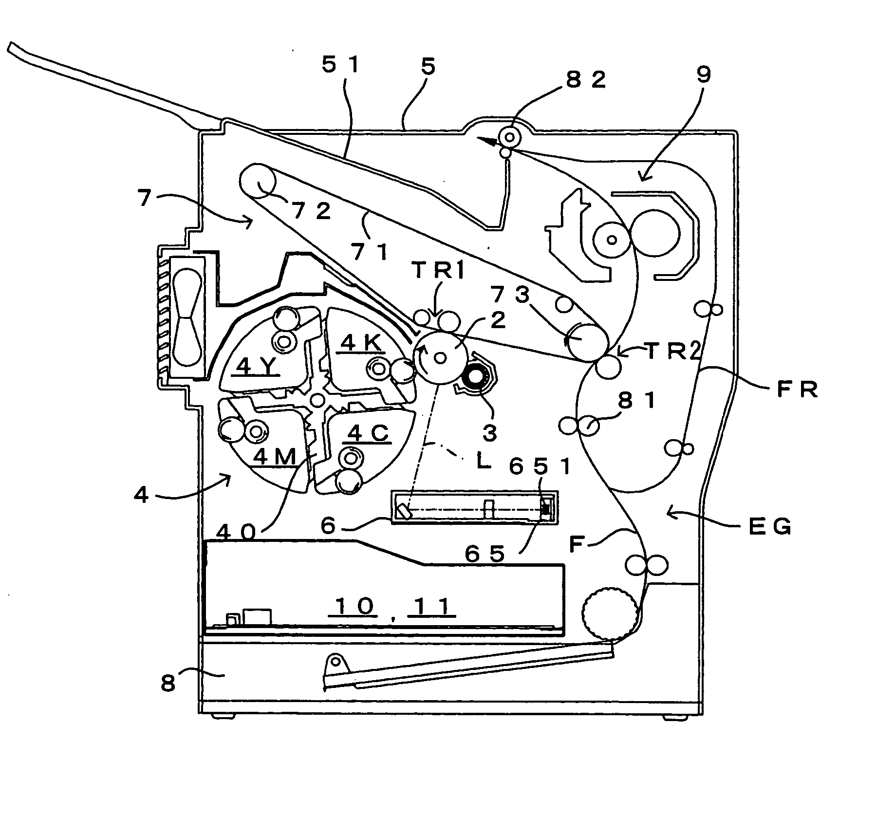 Apparatus for and method of forming image using oscillation mirror