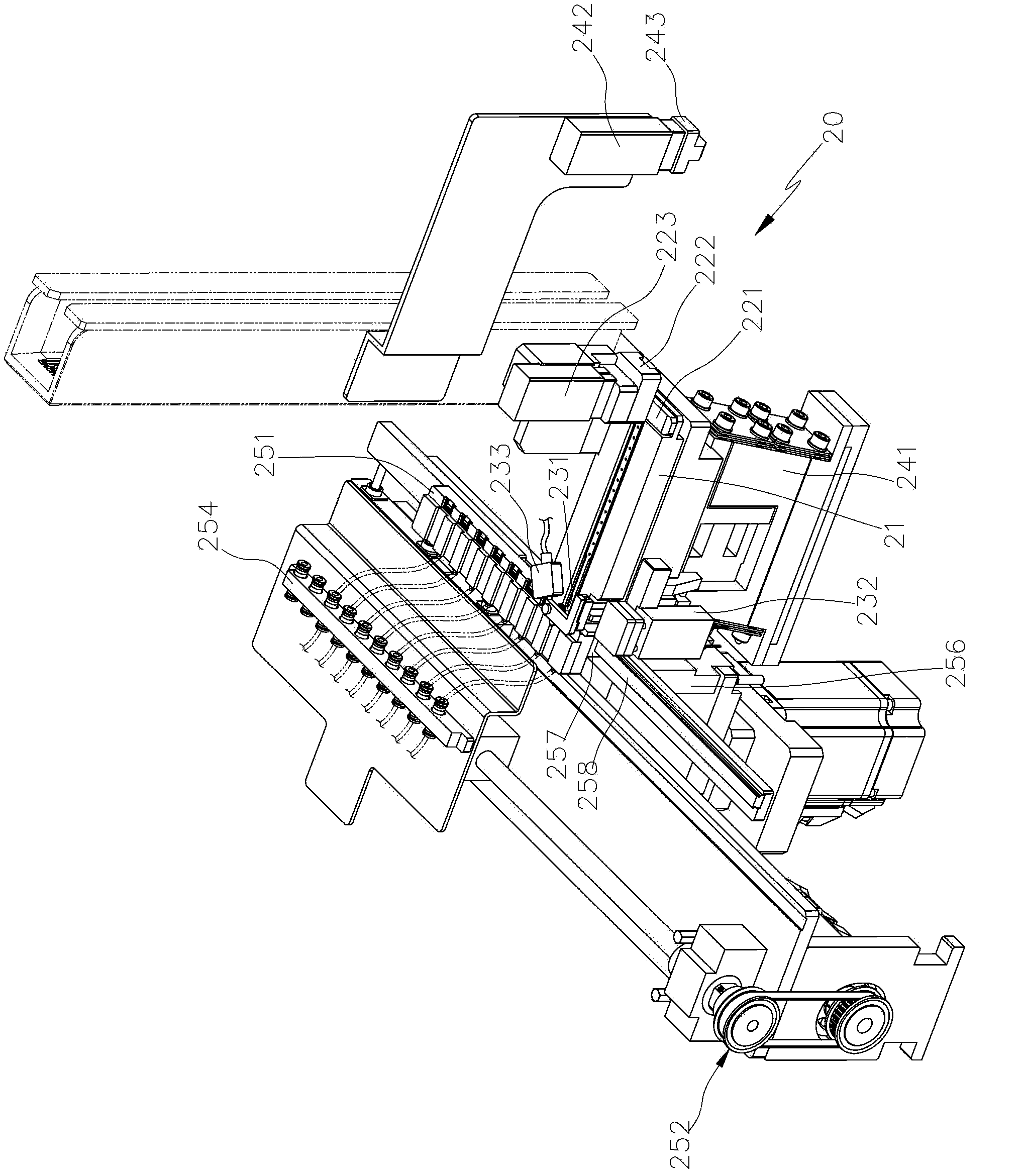 Electronic element feeding device and application device comprising same