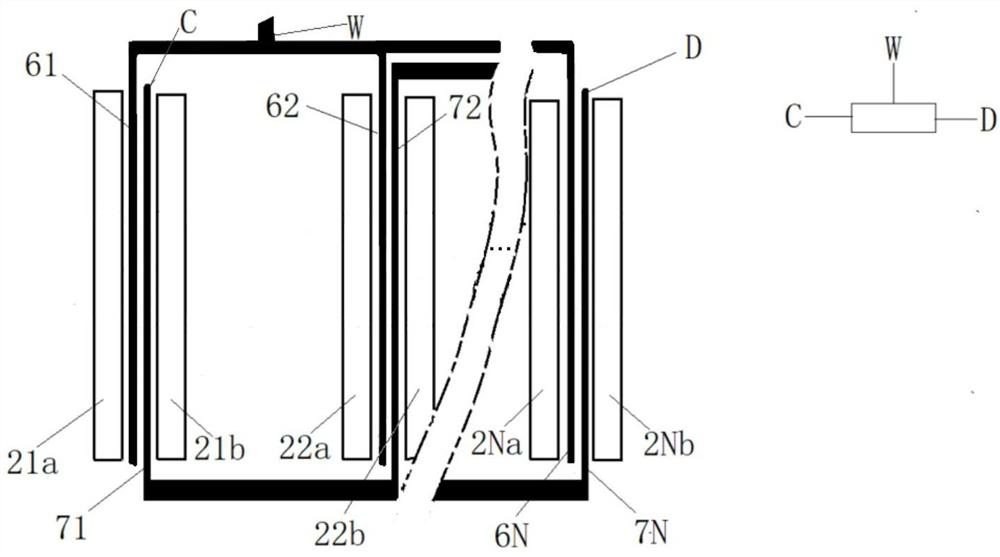 A high-resolution wide-range micro-mechanical potentiometer lead-out structure and method