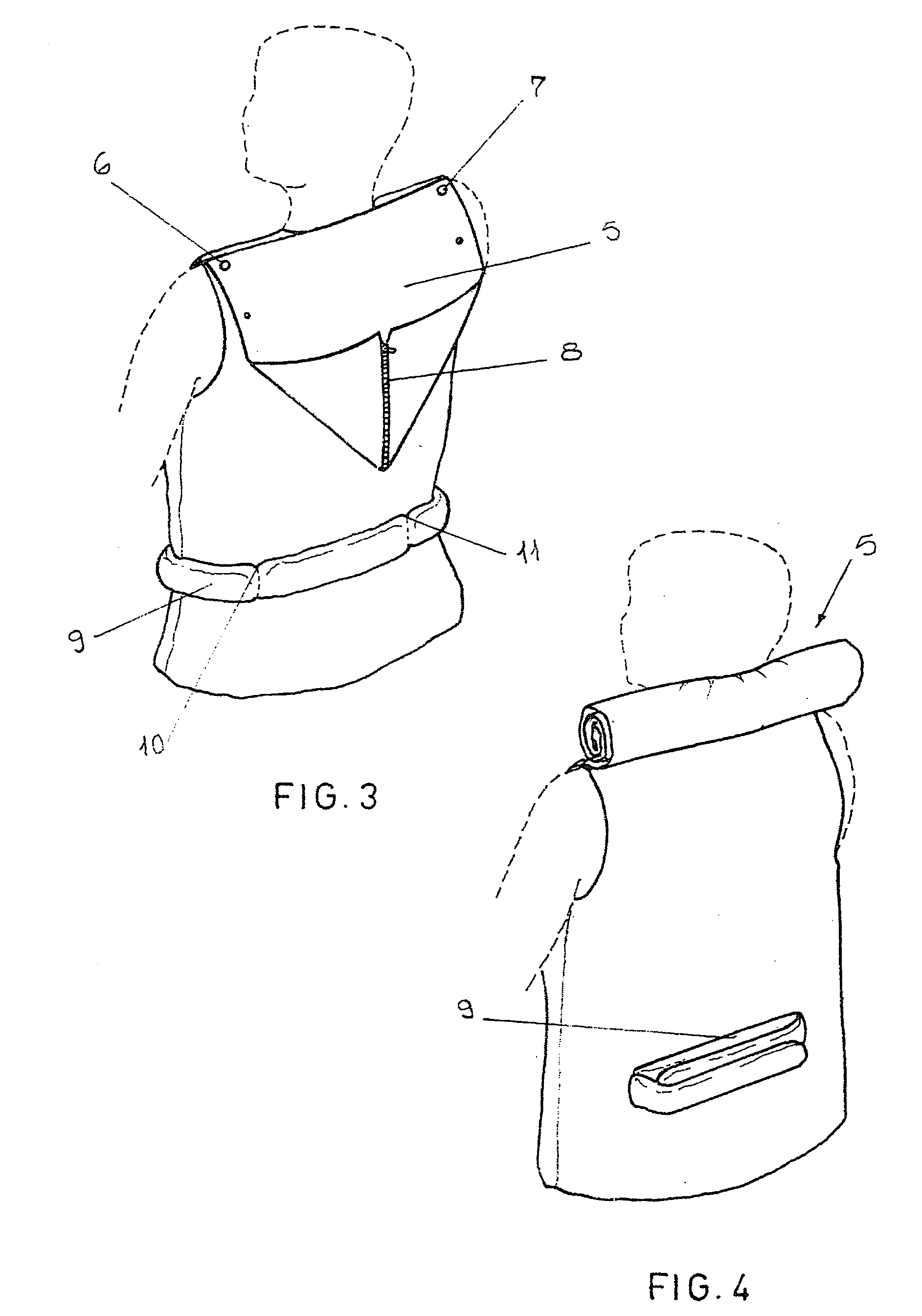 Textile waistcoat capable of offsetting muscular contractures