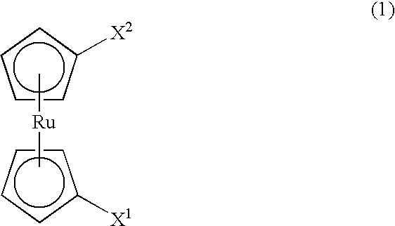 Ruthenium compound and process for producing a metal ruthenium film