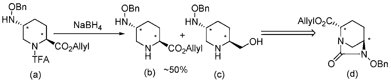 Optically-active diazabicyclooctane derivative and method for manufacturing same