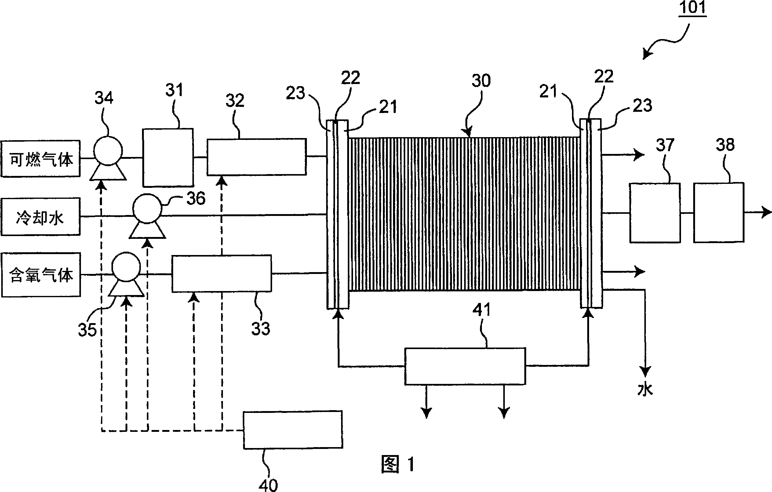 Stack for fuel cell, and fuel cell