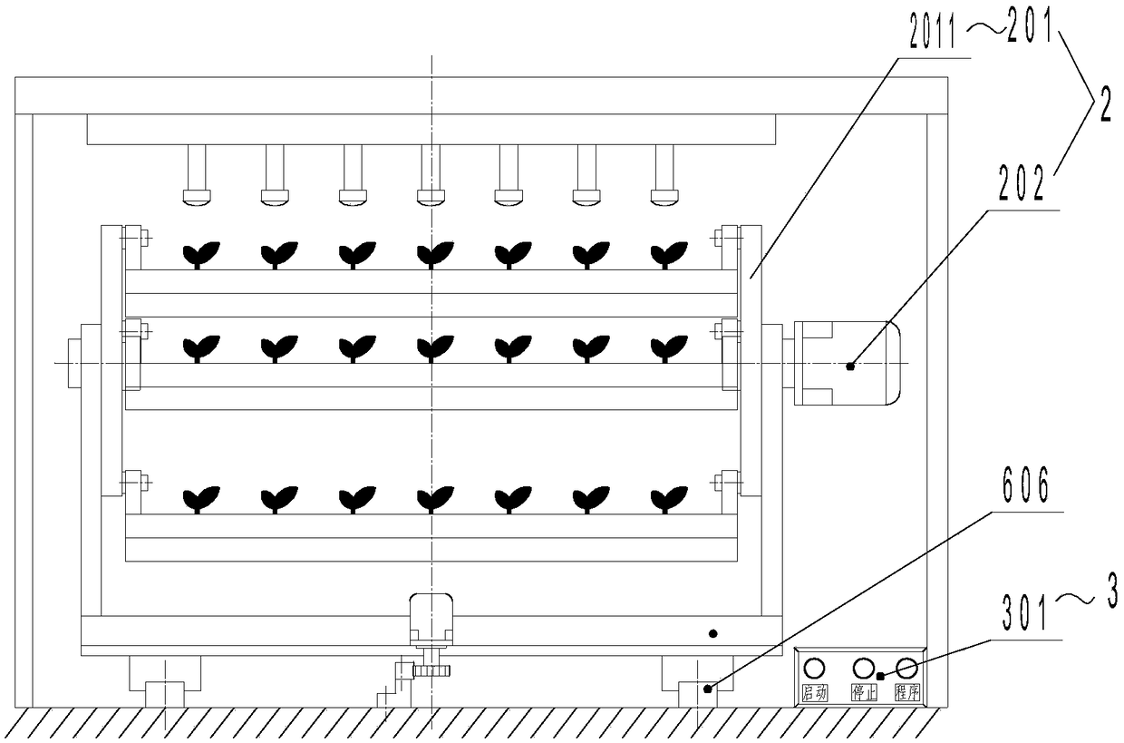 Automatic culture system for potted plants