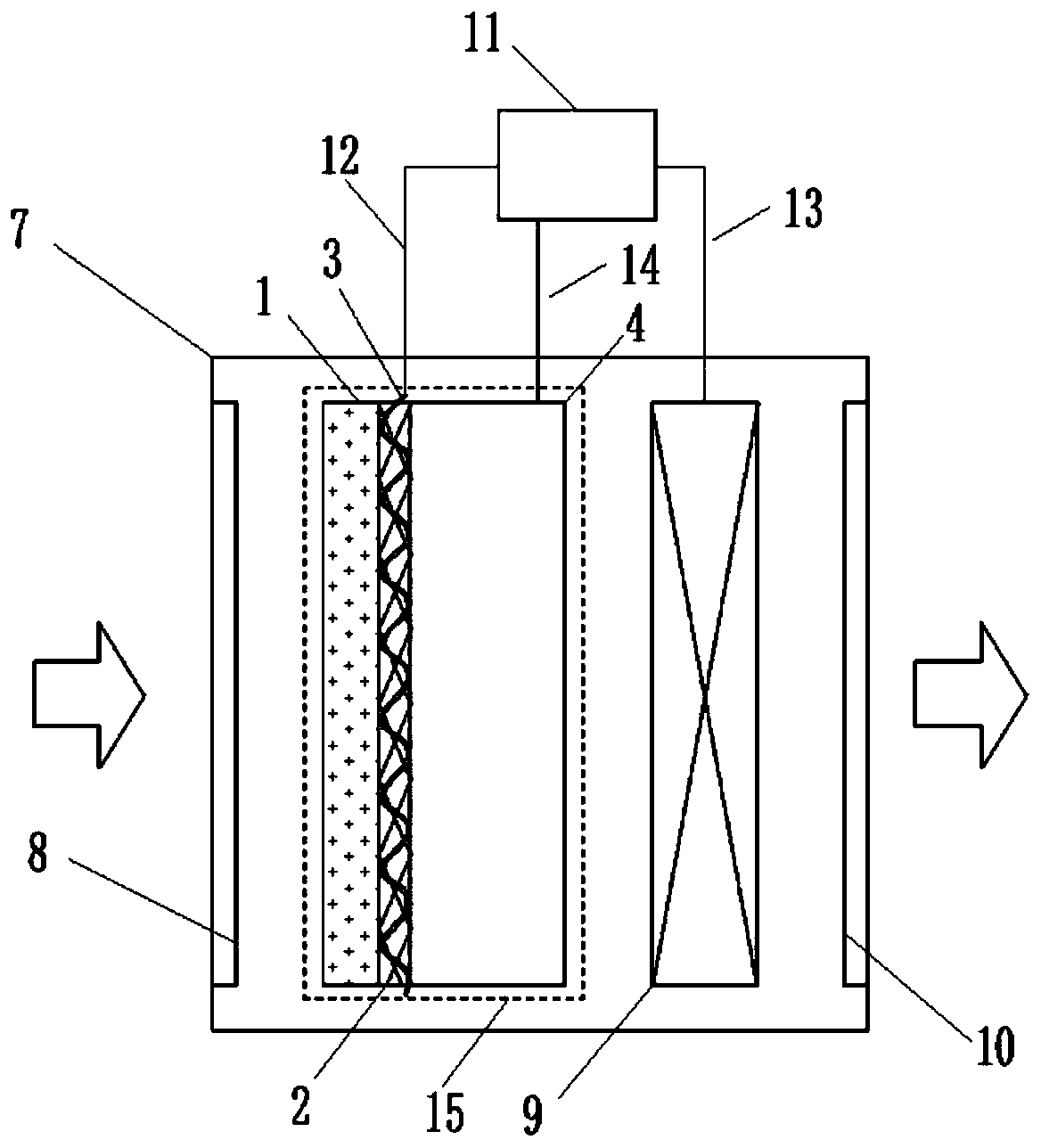 Electric heating air filtration element and low-energy-consumption high-temperature disinfection and sterilization device for air