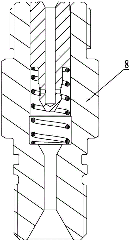 Liquid flow go-no go gauge