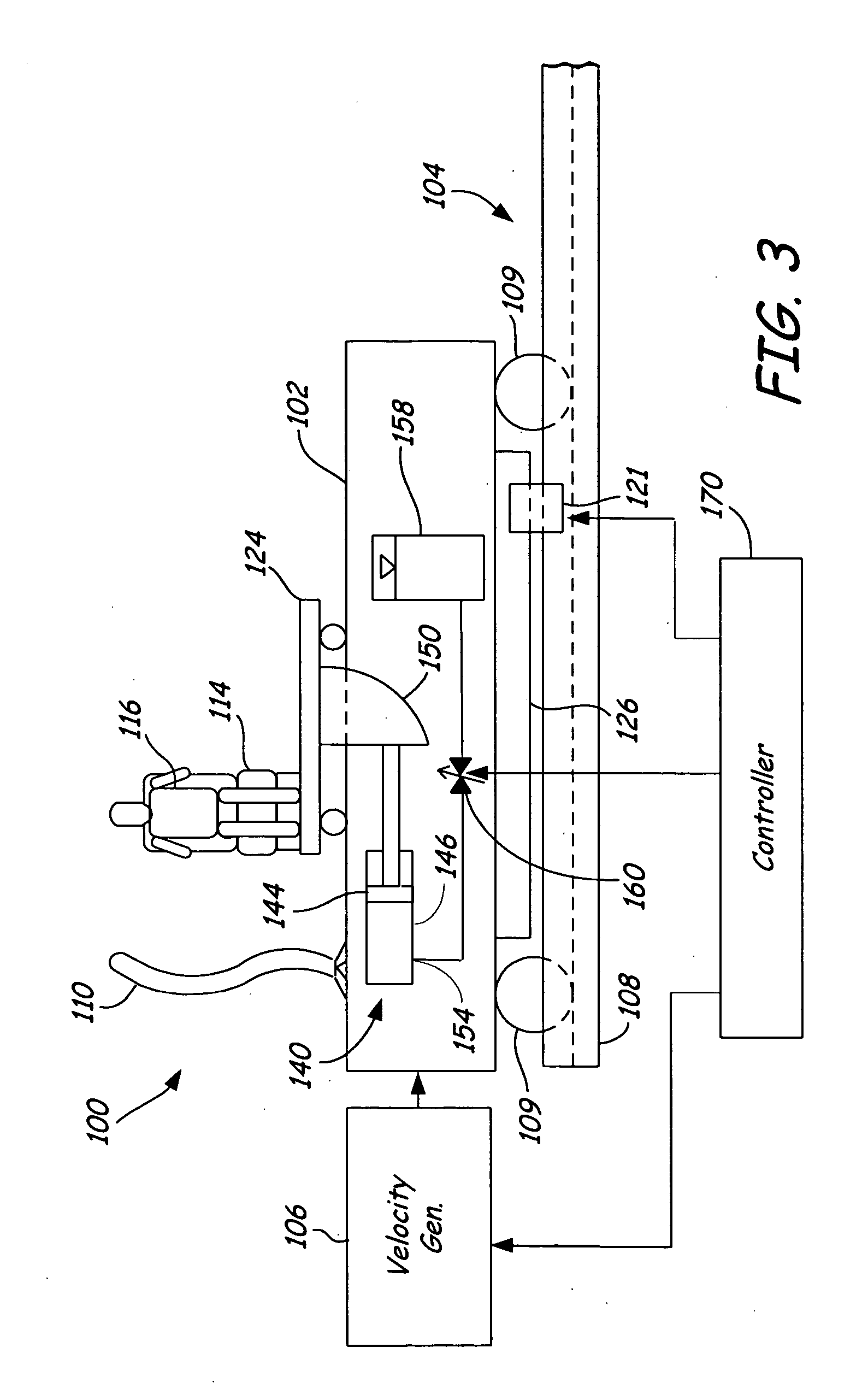 Force element for vehicle impact crash simulator