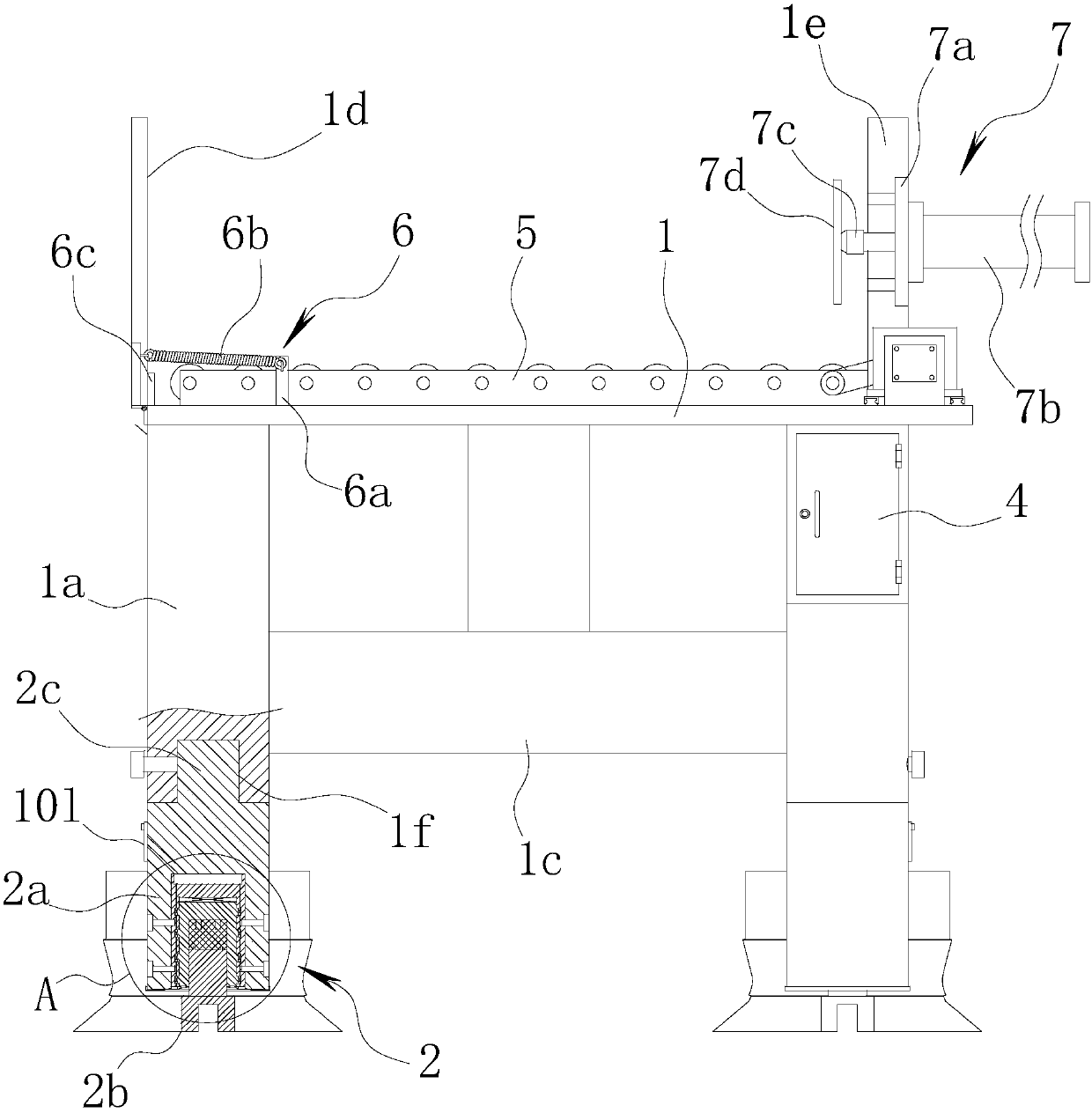 Track type material transportation equipment for mine field