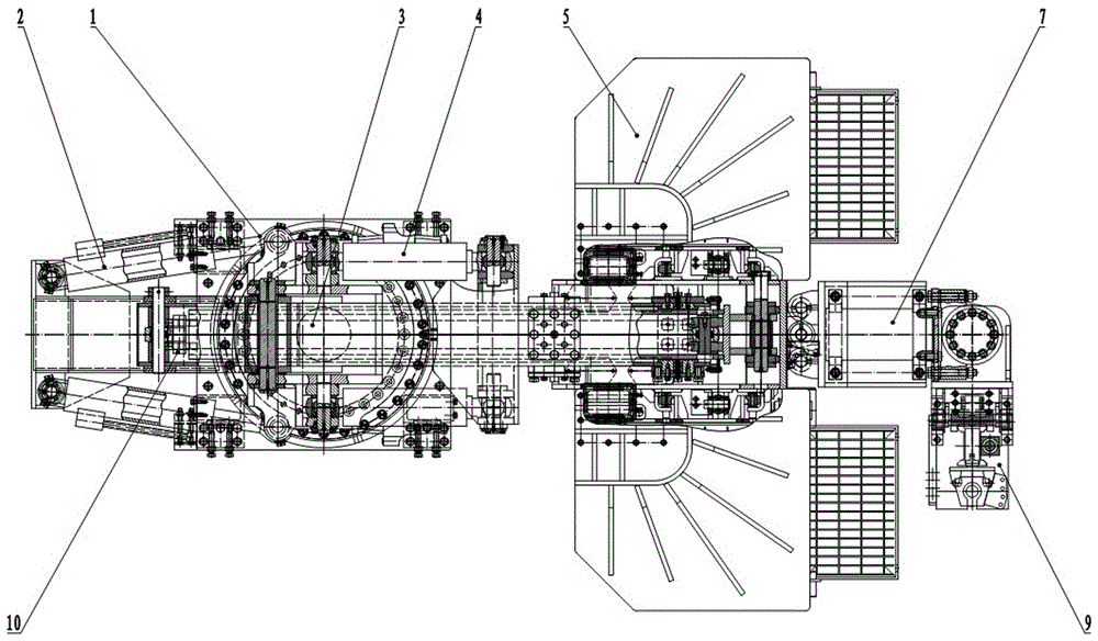 Single-arm airborne bolter for underground coal mine