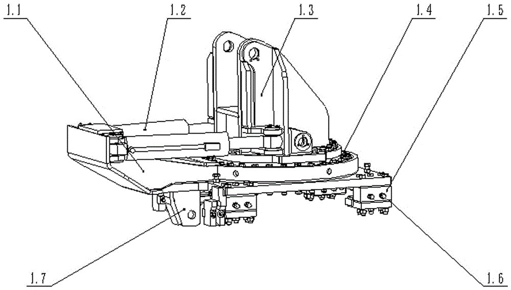 Single-arm airborne bolter for underground coal mine