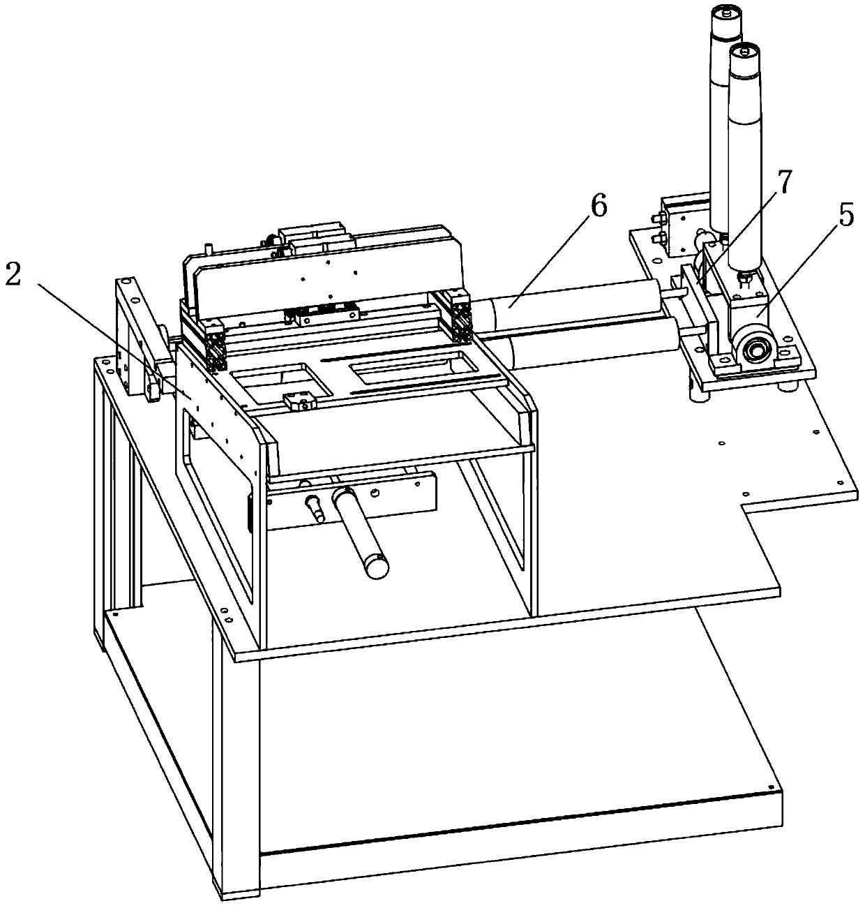 Automatic flour hammering and twisting device for flour food processing and working method thereof