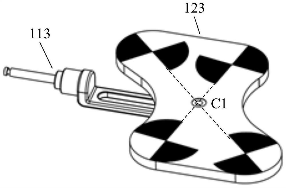 Length measuring system of marking block and surgical robot system