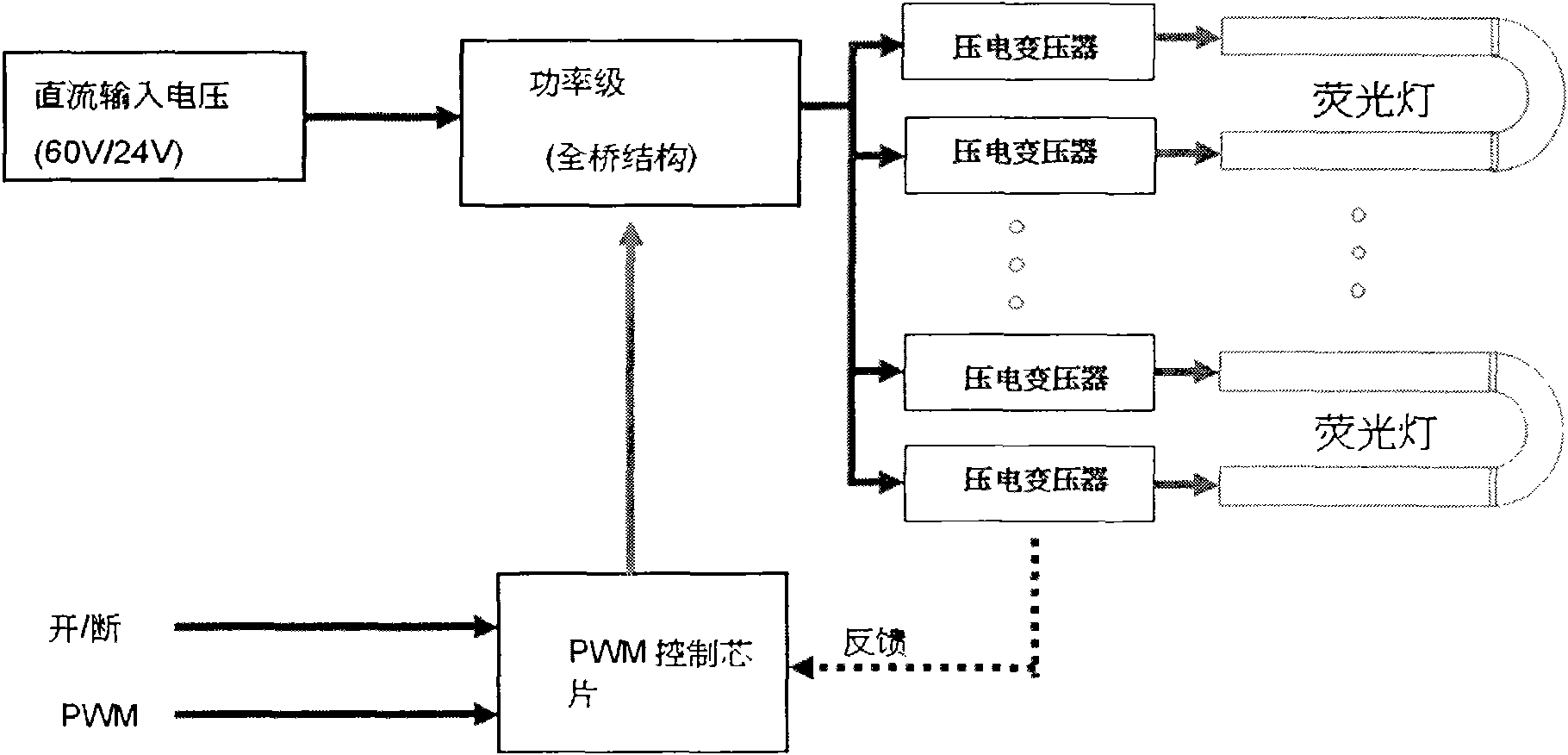 Piezoelectric transformer drive circuit