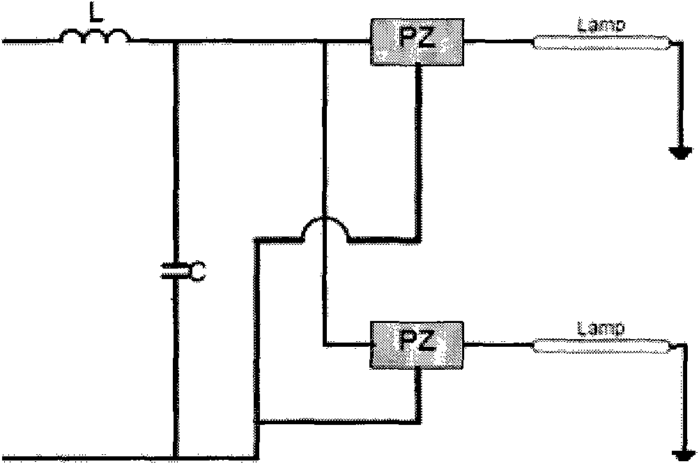 Piezoelectric transformer drive circuit