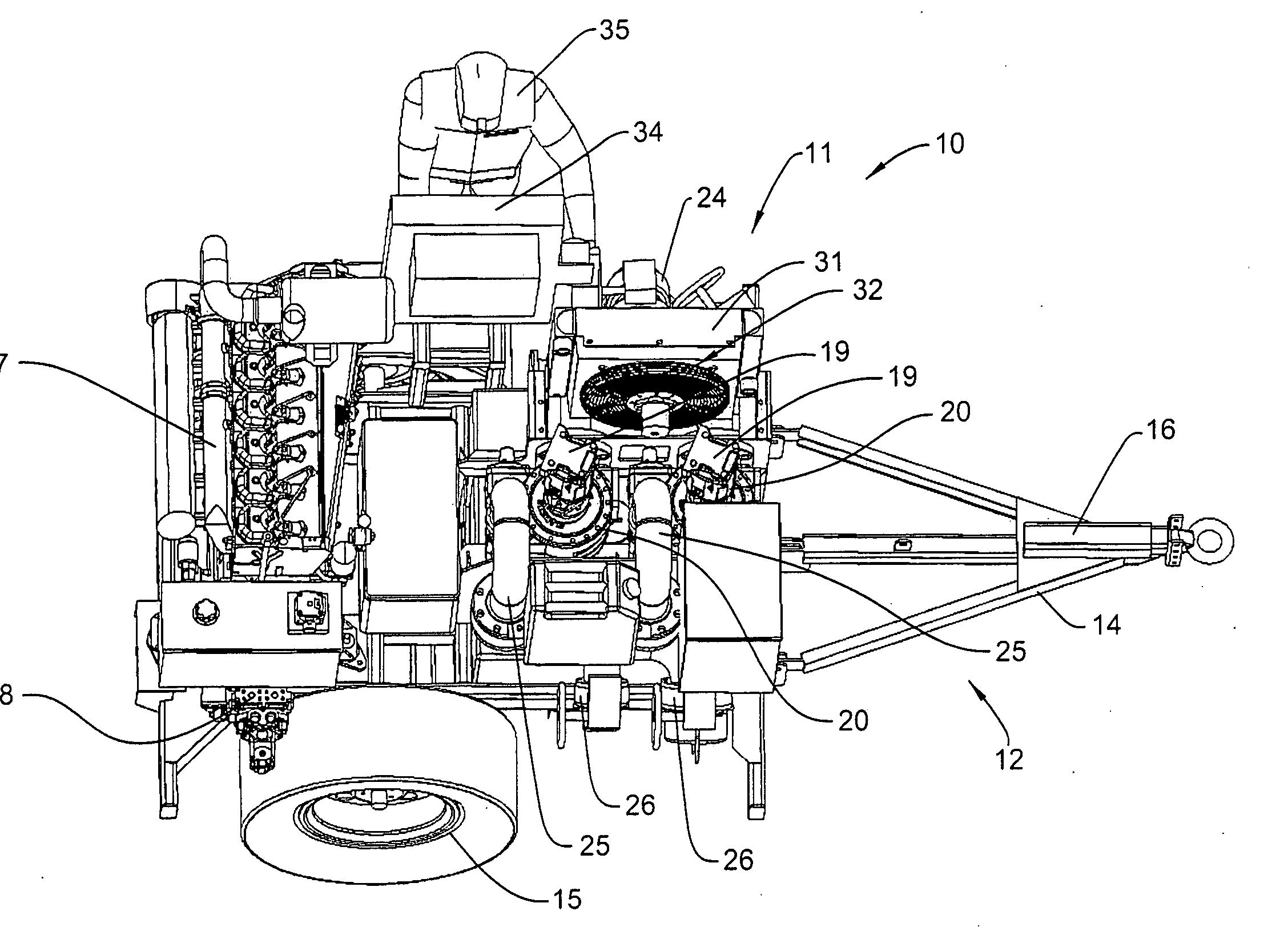 Hydraulic drive and control system for pumps