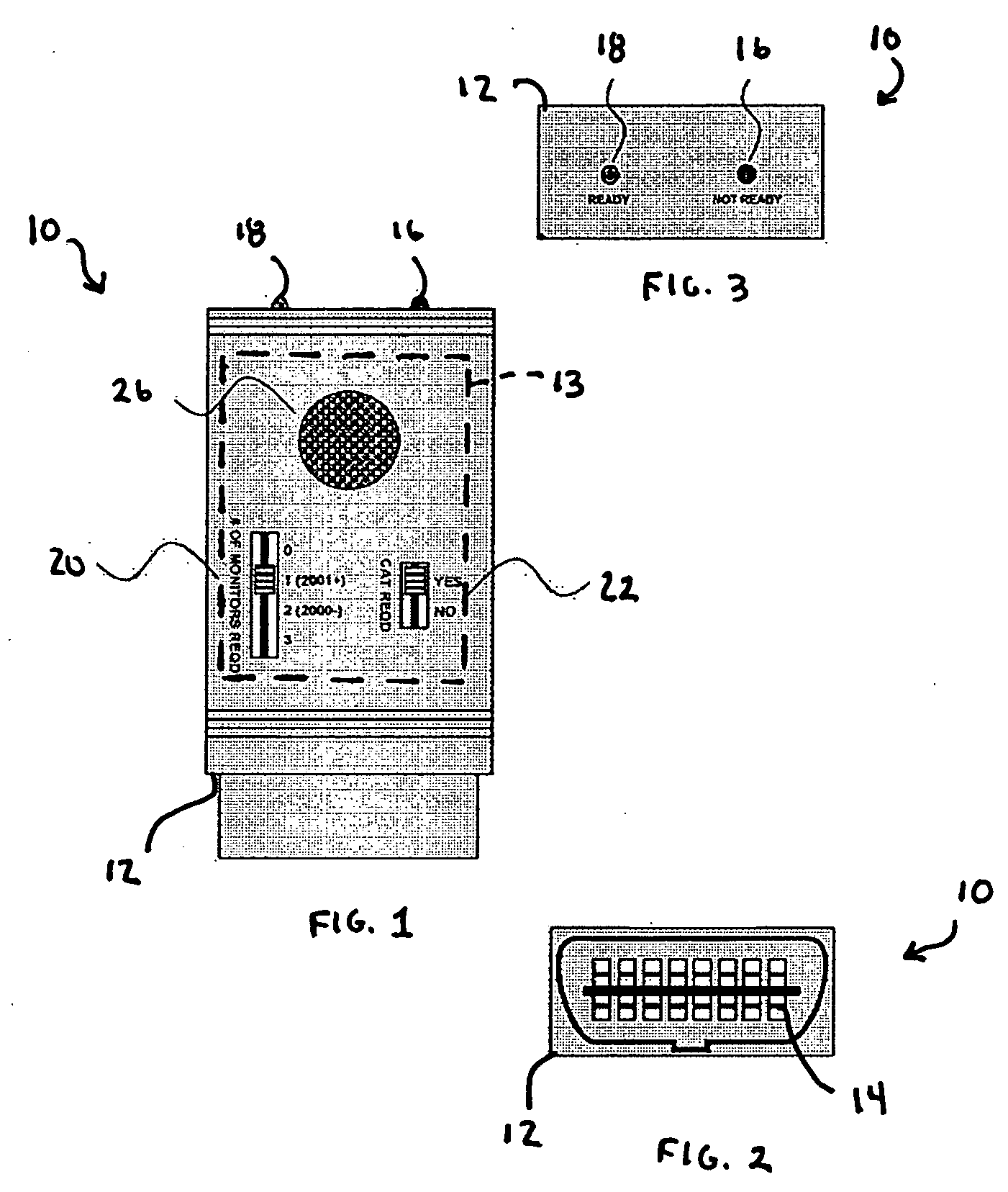 OBDII readiness status notification device