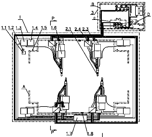 Inner-power-up electrostatic rotating cup for automatically spraying agricultural machine type cockpit and operation method of inner-power-up electrostatic rotating cup