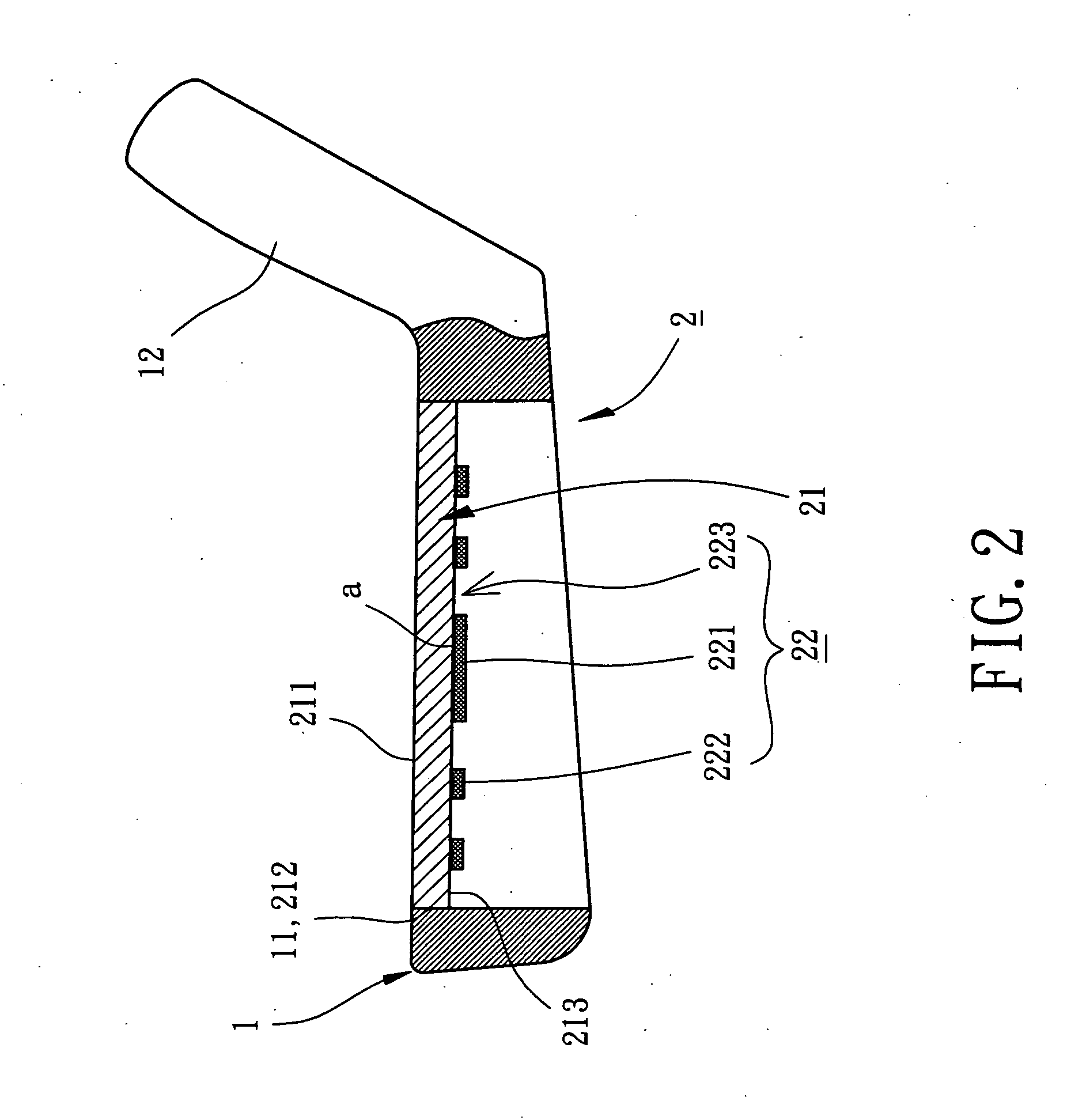 Golf club head having a complex plate formed with an upraised protrusion structure