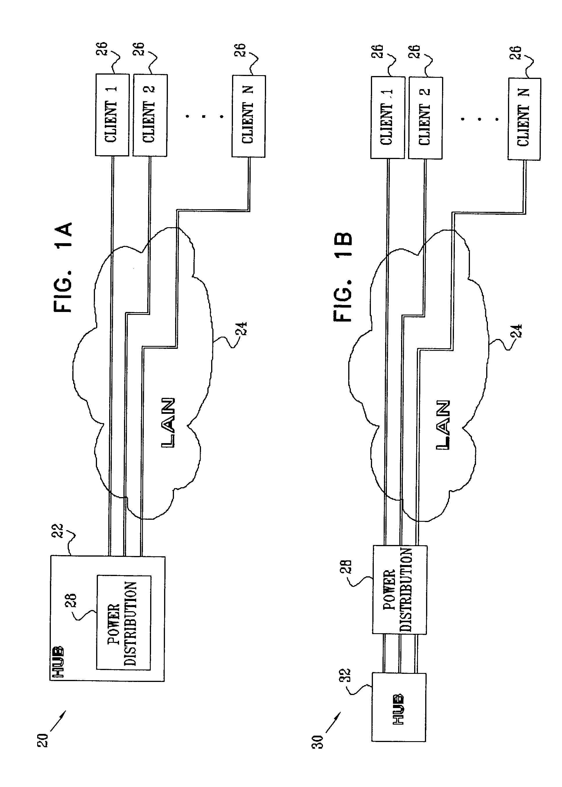 Detecting network power connection status using AC signals