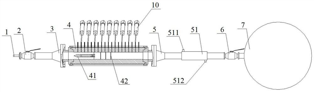 An adjustable low-pressure ignition experimental system for studying sub-supermixed flow