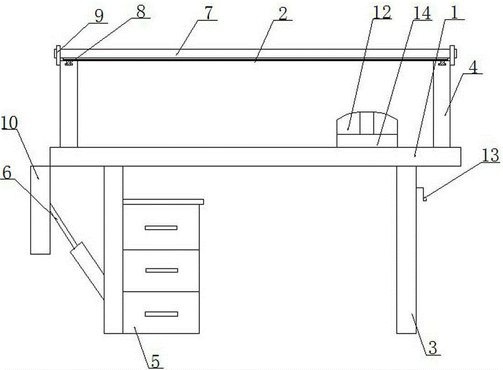 Office table with dustproof function