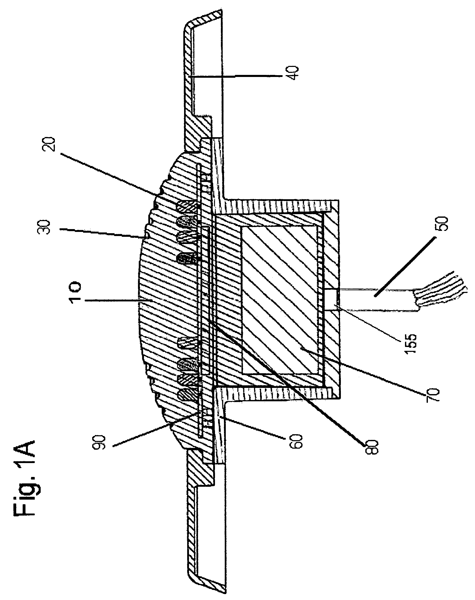 LED pool or spa light having unitary lens body