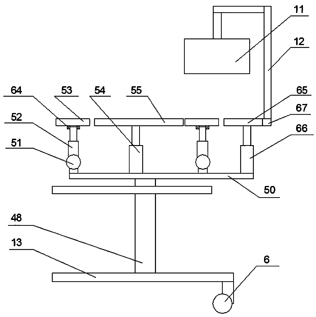 Postoperative rehabilitation apparatus for cardiology