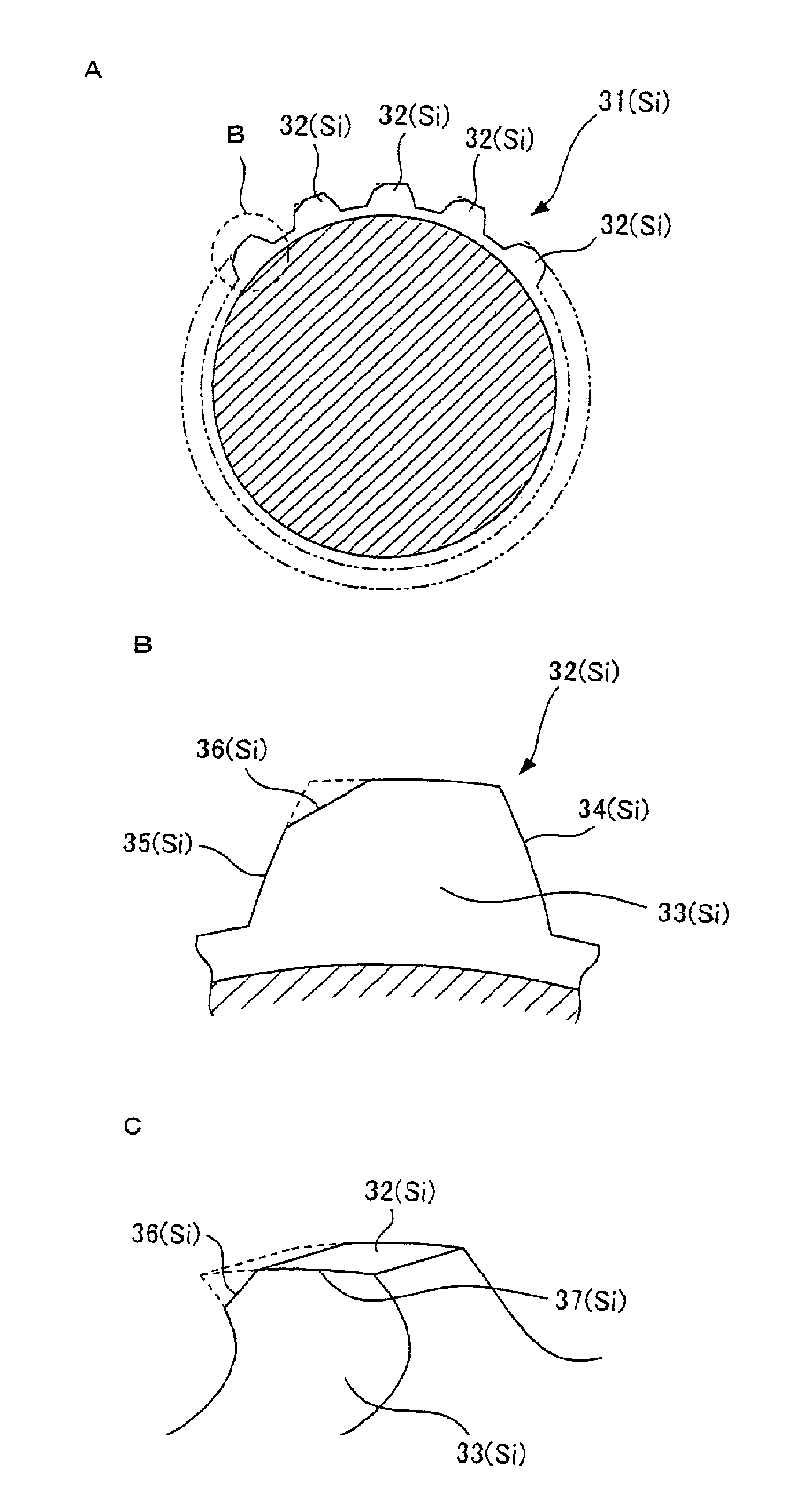 Helical broach for roughing