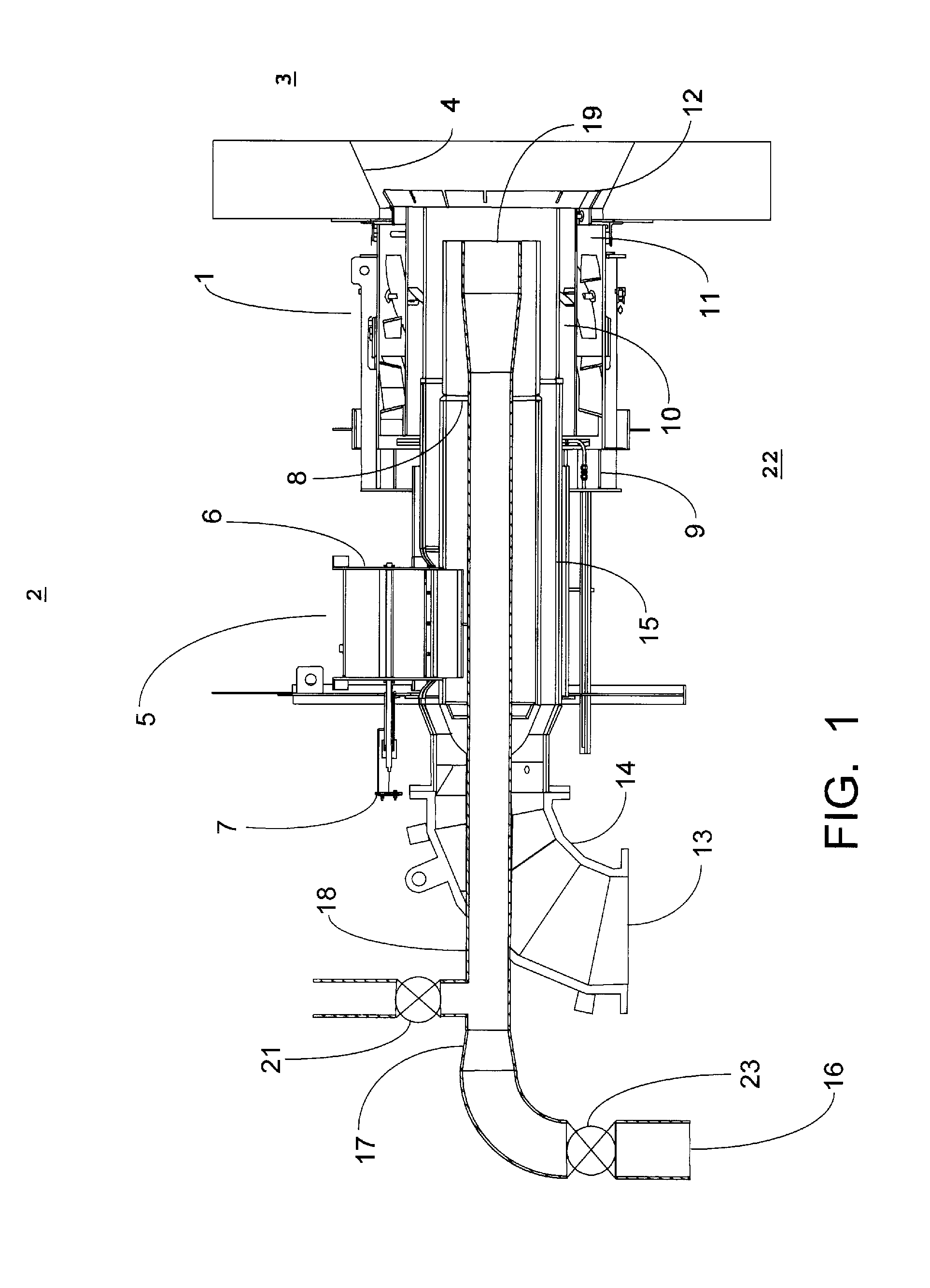 Biomass center air jet burner