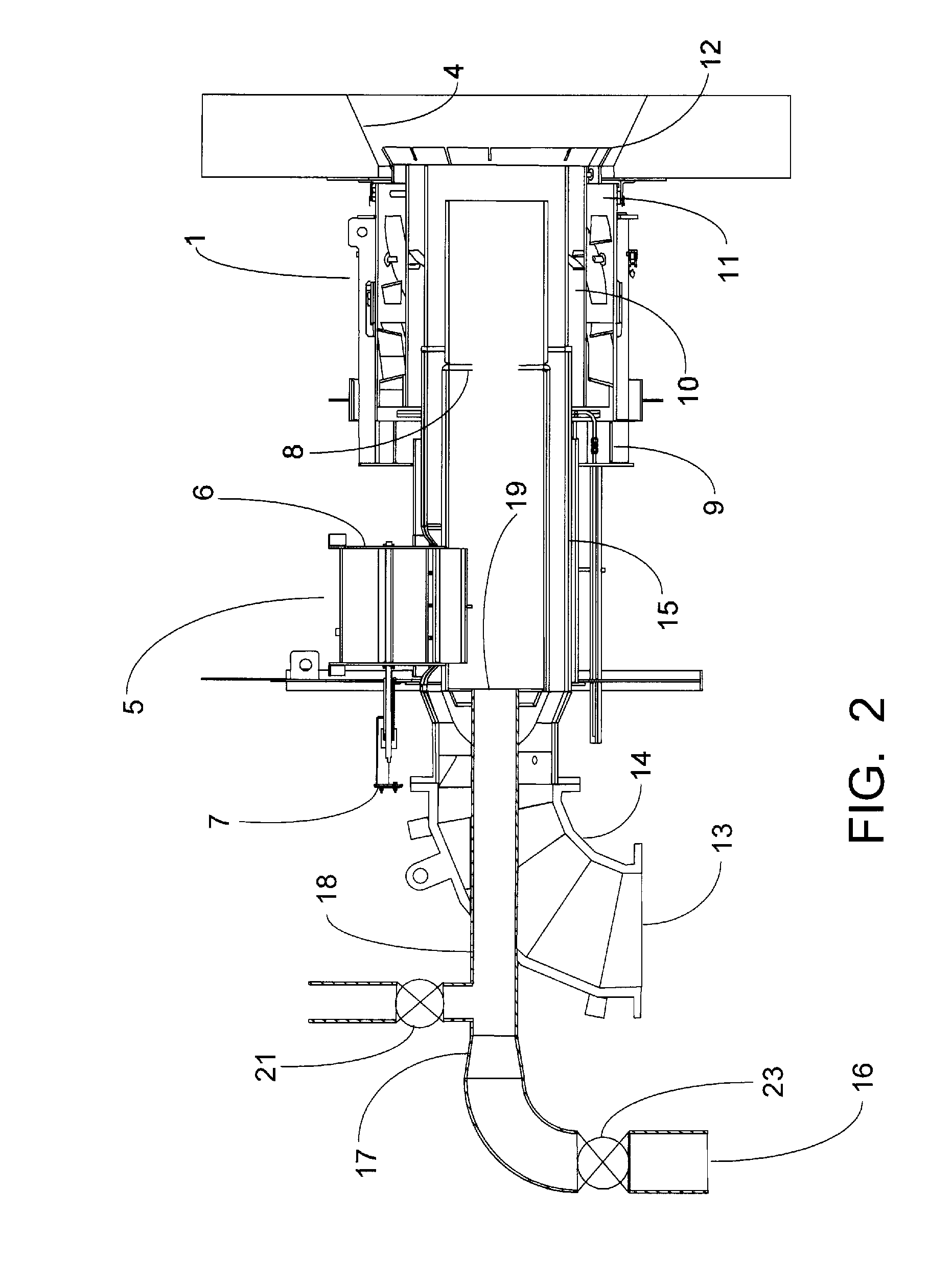 Biomass center air jet burner