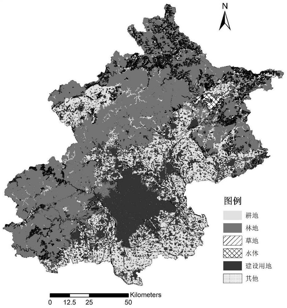 Spatial layering method and device based on remote sensing data products with different spatial resolutions