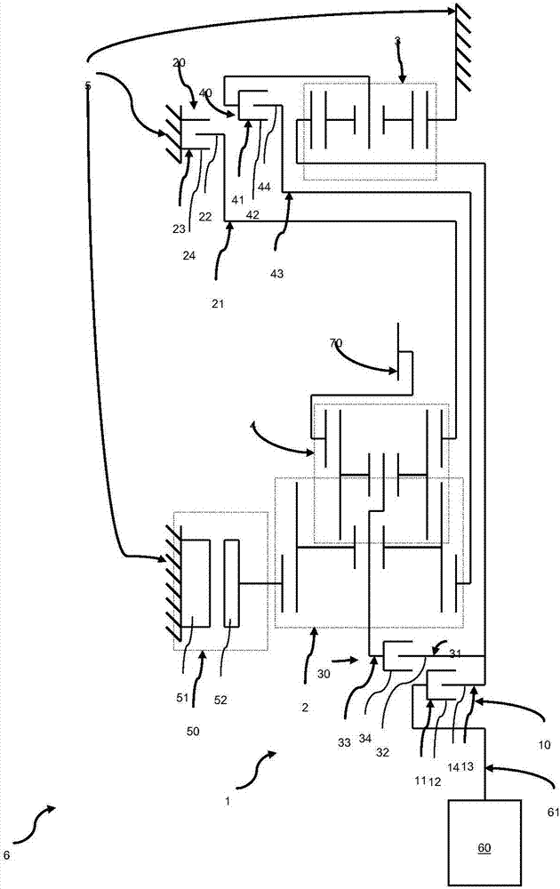 Method for operating a transmission and a transmission with at least two shifting devices