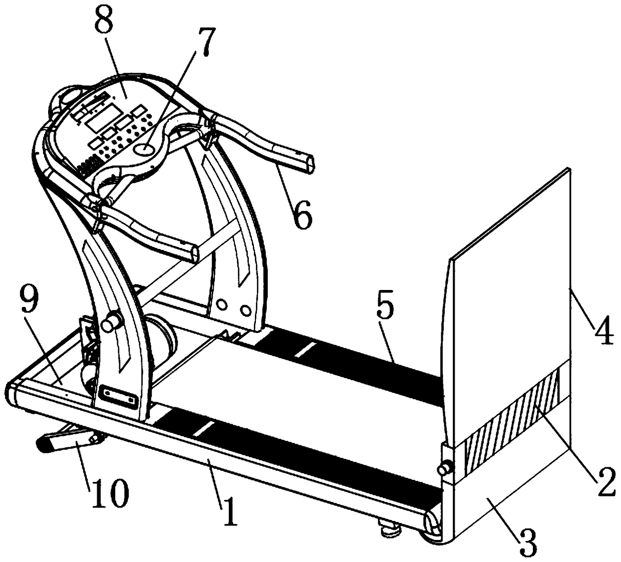 Intelligent treadmill based on biometric feature recognition