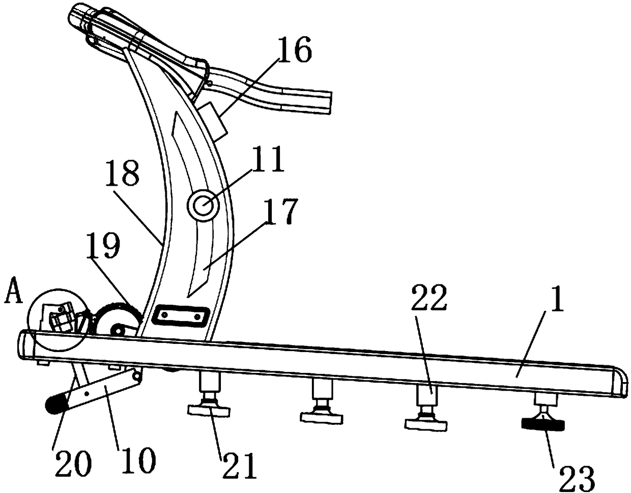 Intelligent treadmill based on biometric feature recognition