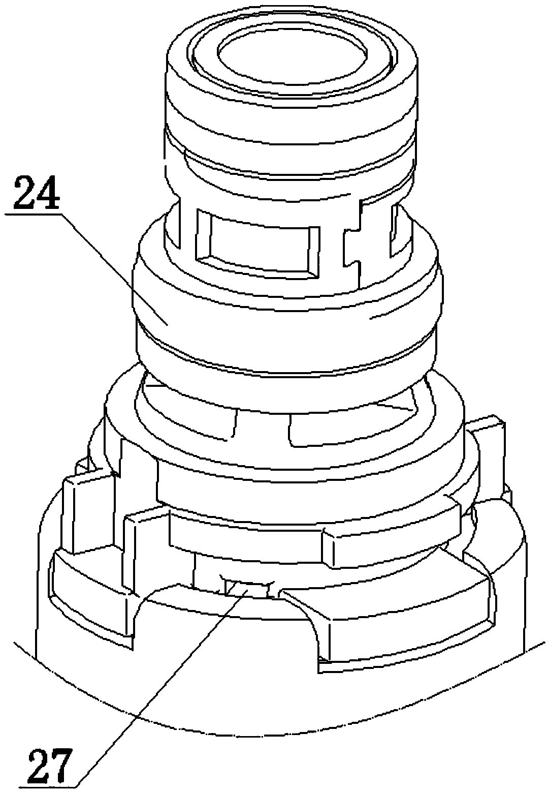 Fluid-control solenoid valve structure