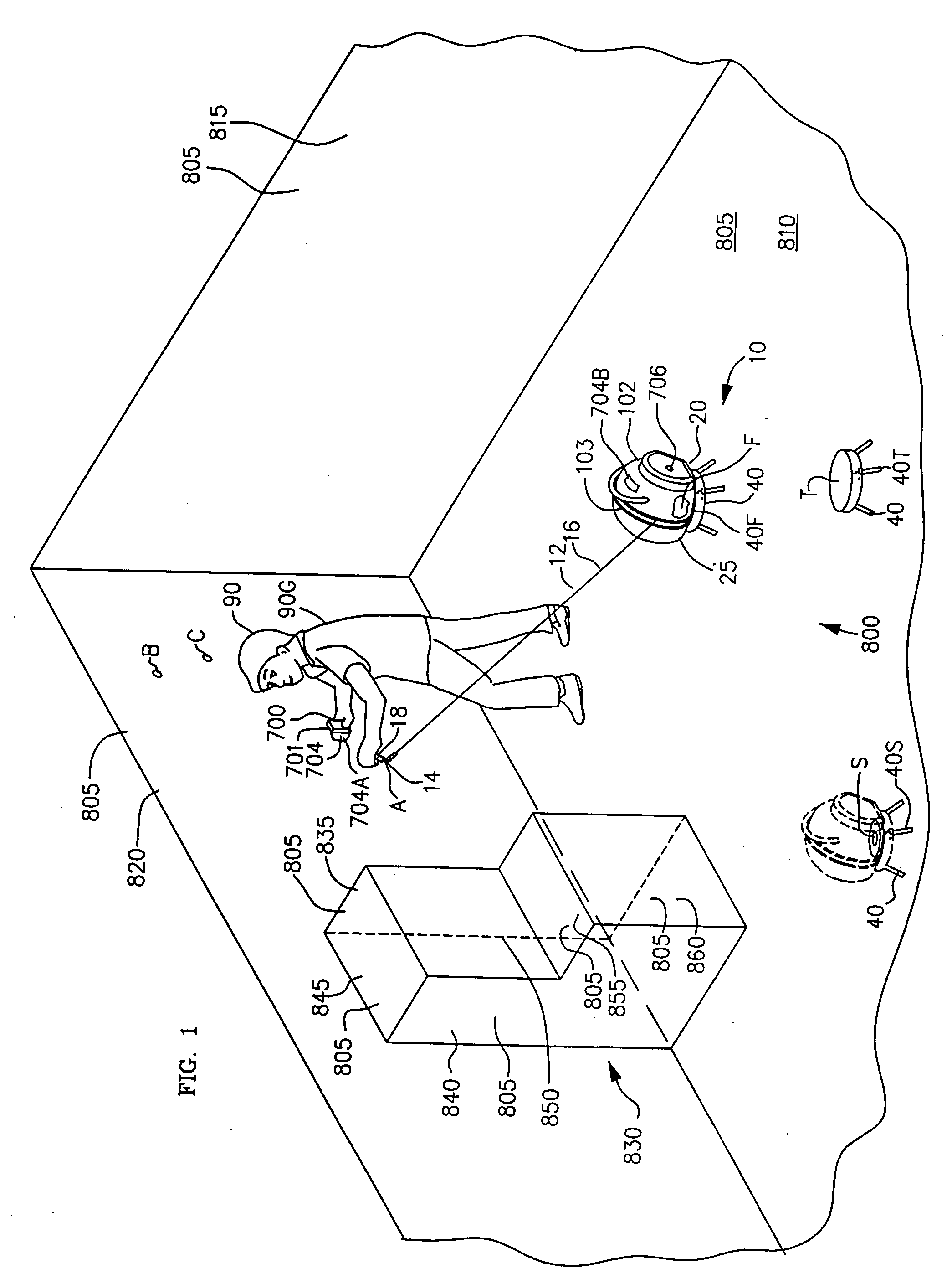 Measuring device with extensible cord and method